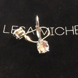 Lesa Michele cubic zirconia level back earring